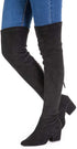 High Heel Suede Pointed Toe Over-the-knee Boots